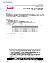 Datasheet LC867224 manufacturer Sanyo